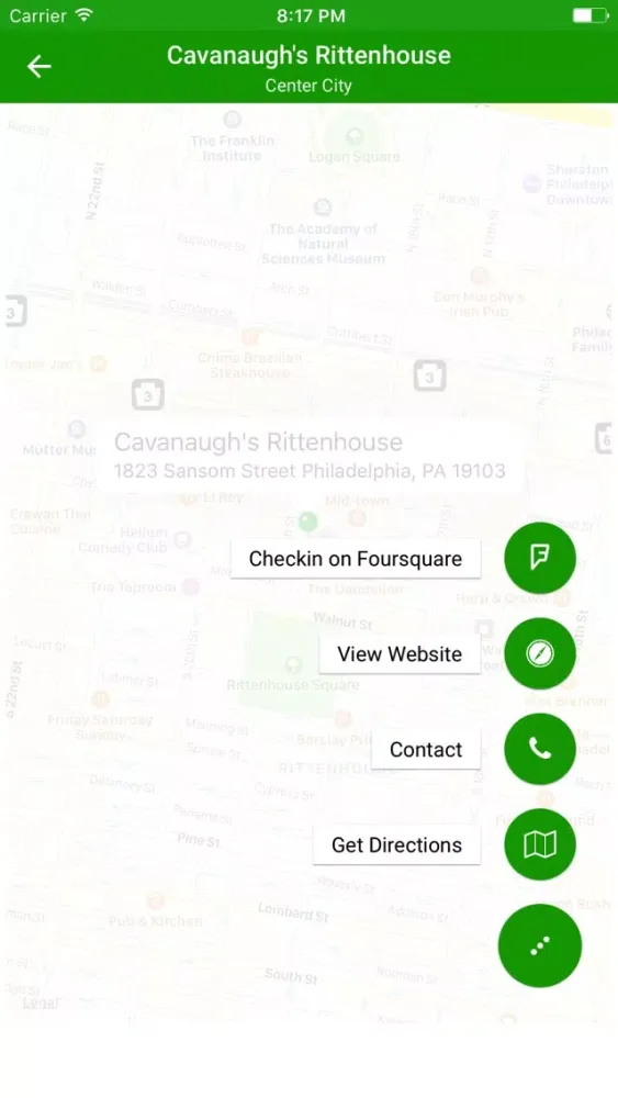 Capturas de tela do The Erin Express App
