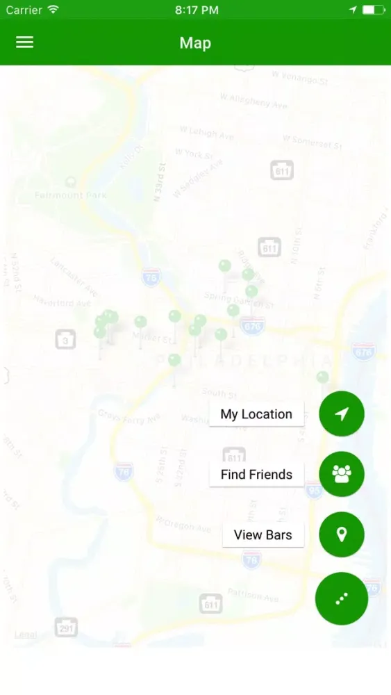 Capturas de tela do The Erin Express App
