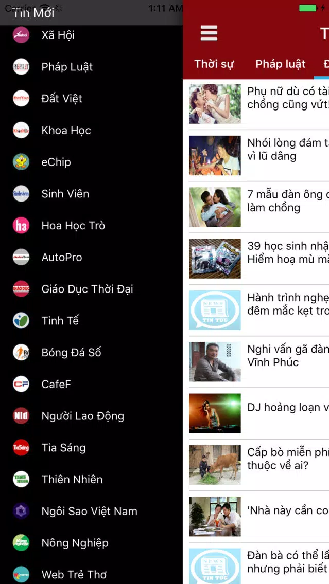 Captures d'écran de Tin Mới - Đọc báo mạng, tin tức tổng hợp