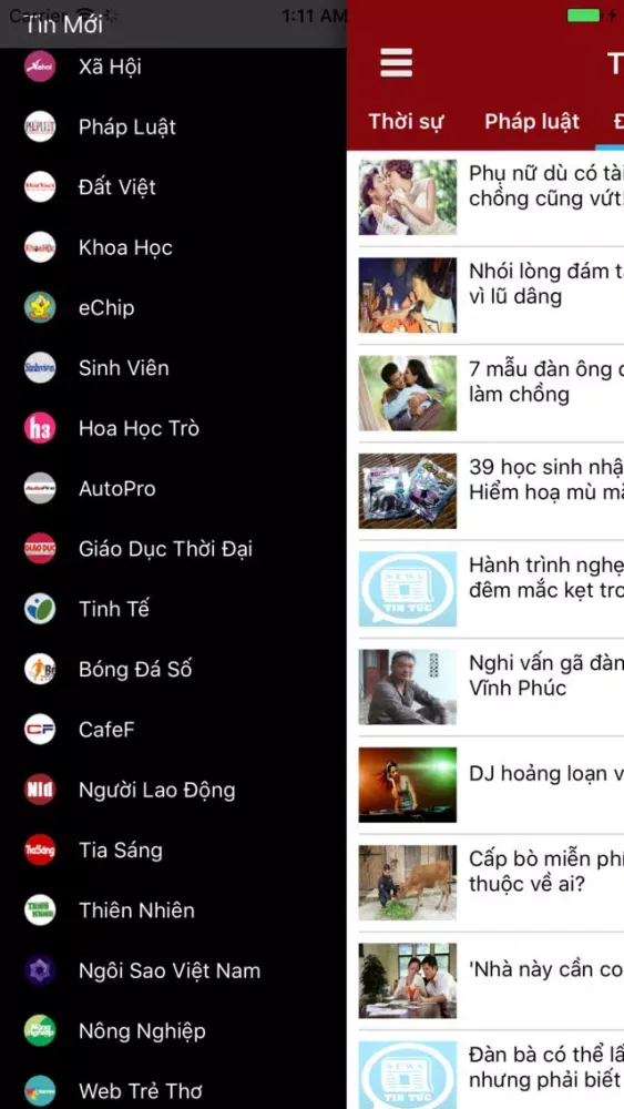 Screenshot di Tin Mới - Đọc báo mạng, tin tức tổng hợp