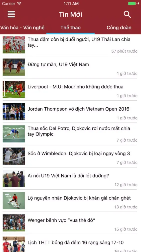Screenshot di Tin Mới - Đọc báo mạng, tin tức tổng hợp