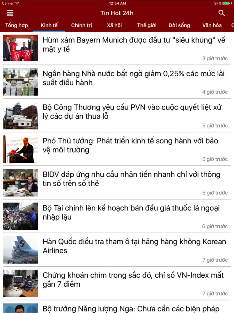 Tin Hot 24h - Đọc báo mới, tin tức online iPad  スクリーンショット
