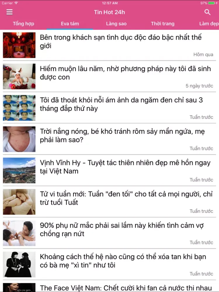 Tin Hot 24h - Đọc báo mới, tin tức online iPad  スクリーンショット