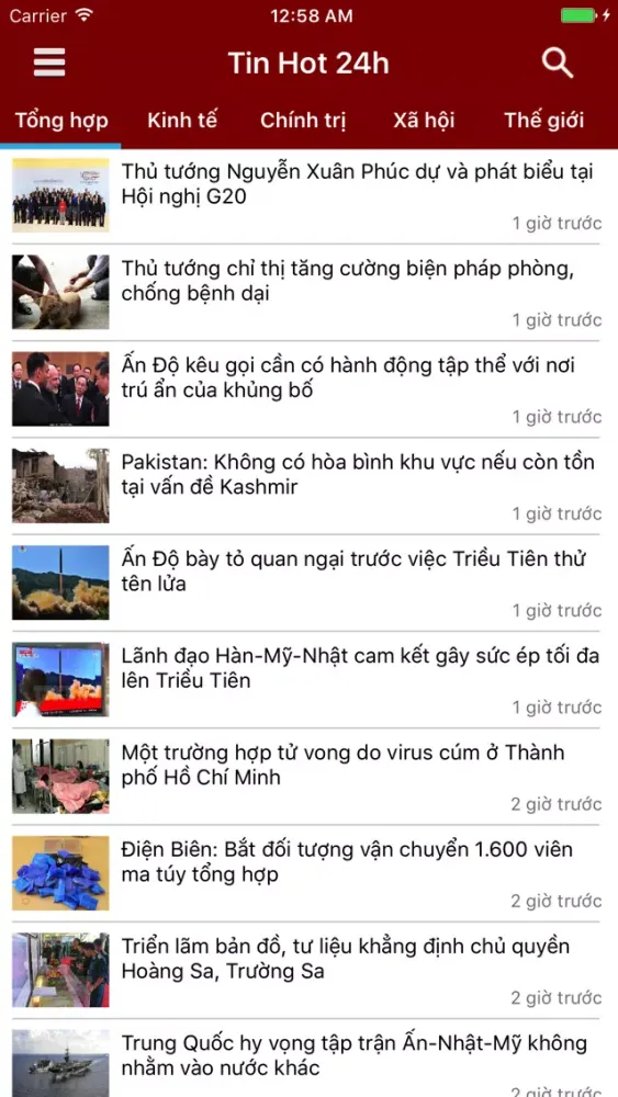 Tin Hot 24h - Đọc báo mới, tin tức online スクリーンショット