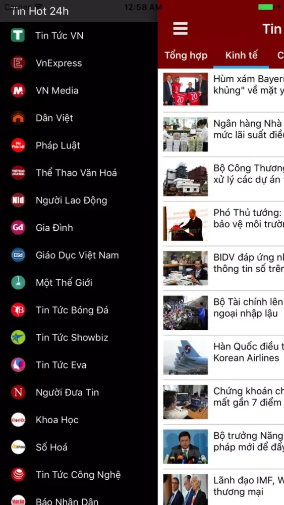 Tin Hot 24h - Đọc báo mới, tin tức online スクリーンショット