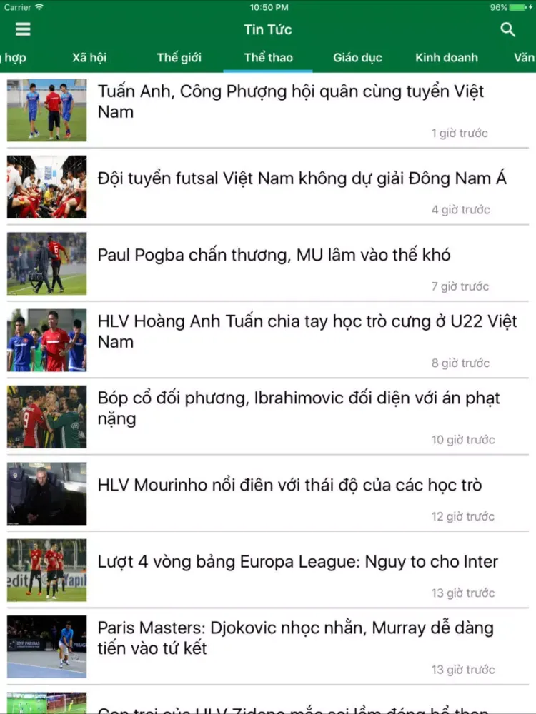 Zrzuty ekranu Dan Tri - Tin Nhanh Tong Hop iPad