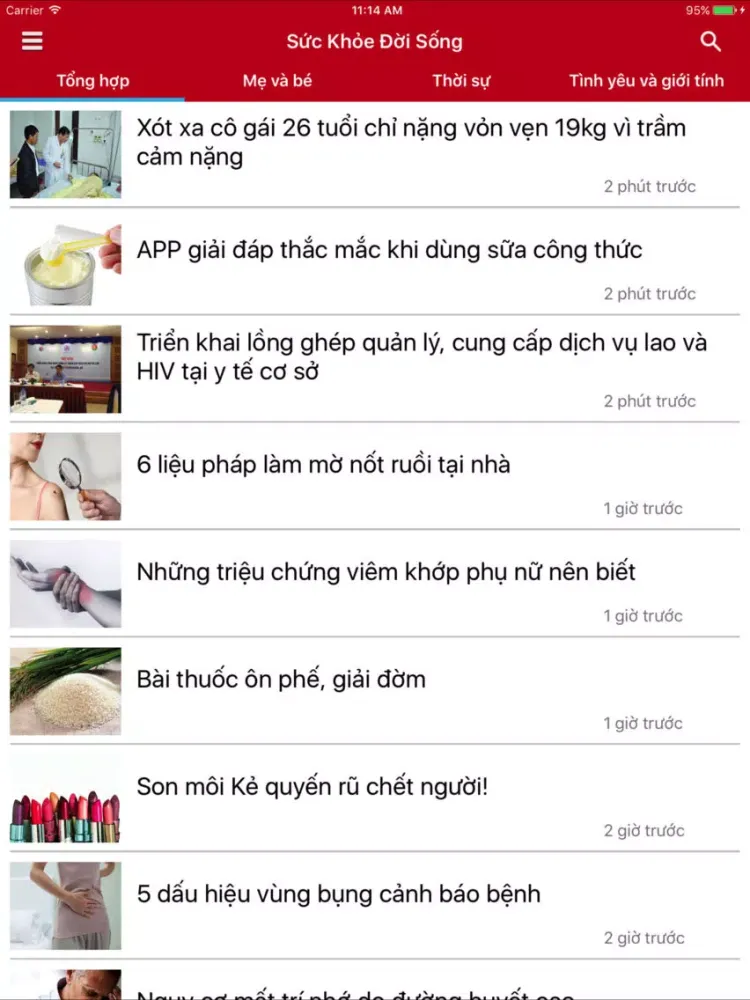 Capturas de tela do Sức Khoẻ và Đời Sống iPad 