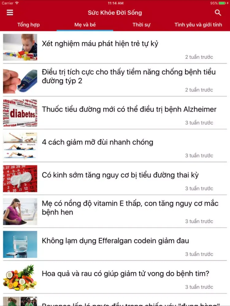 Capturas de tela do Sức Khoẻ và Đời Sống iPad 