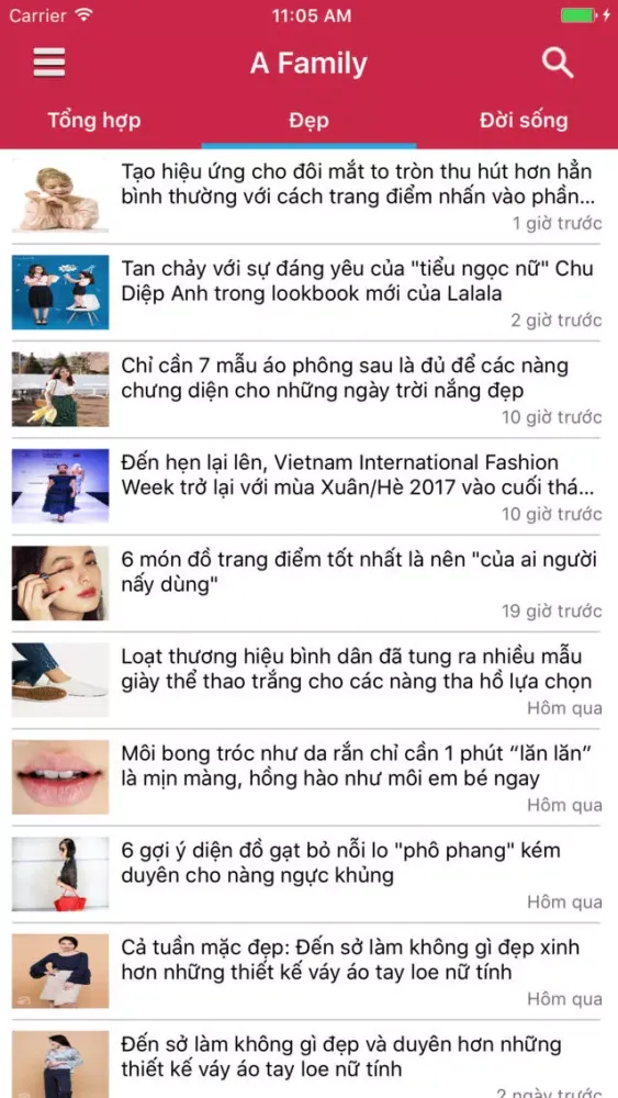 Capturas de tela do Sức Khoẻ và Đời Sống