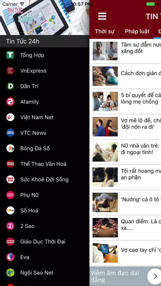 Tangkapan layar Tin Tức 24h - Đọc báo online, tin mới tổng hợp