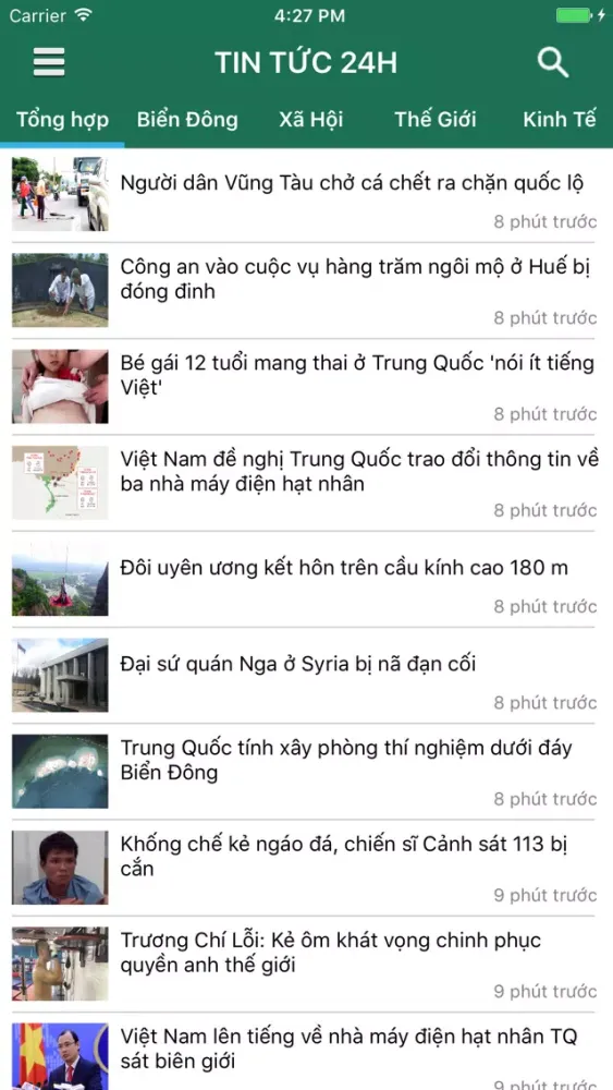 Tangkapan layar Tin Tức 24h - Đọc báo online, tin mới tổng hợp
