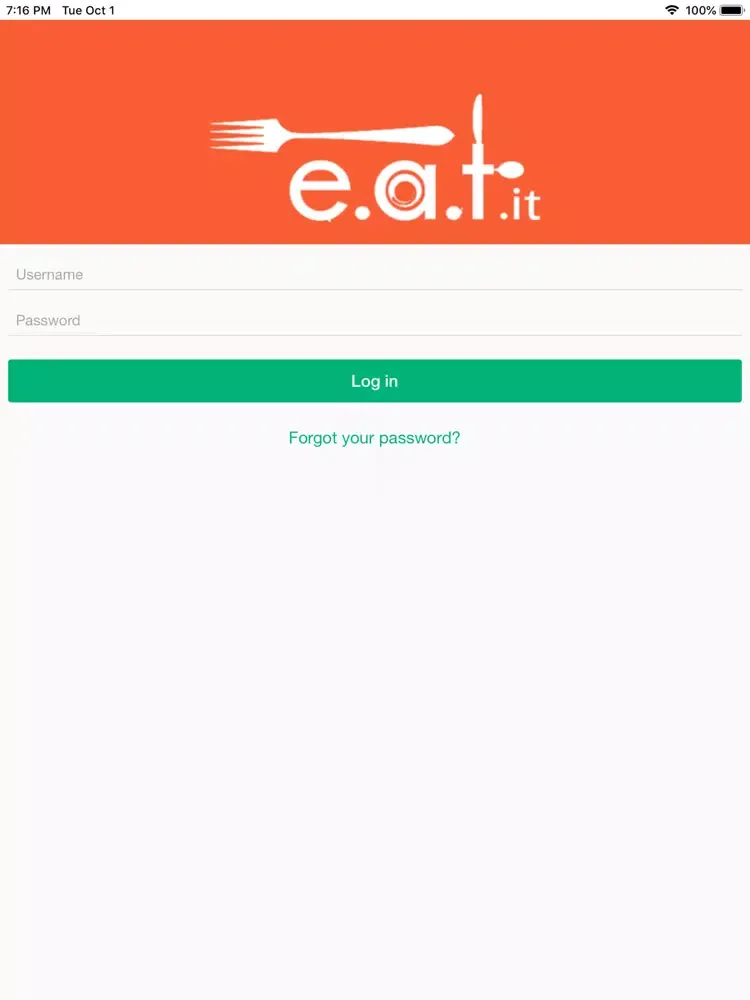 Zrzuty ekranu Eat It Order Taking App iPad 