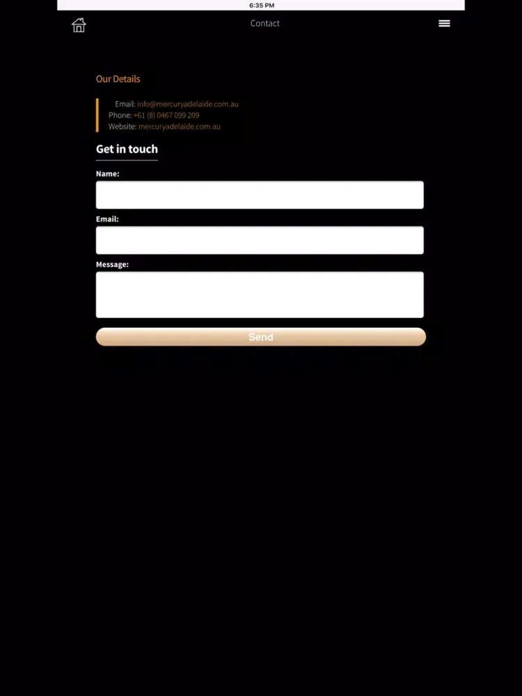 Screenshot di Mercury Adelaide iPad 