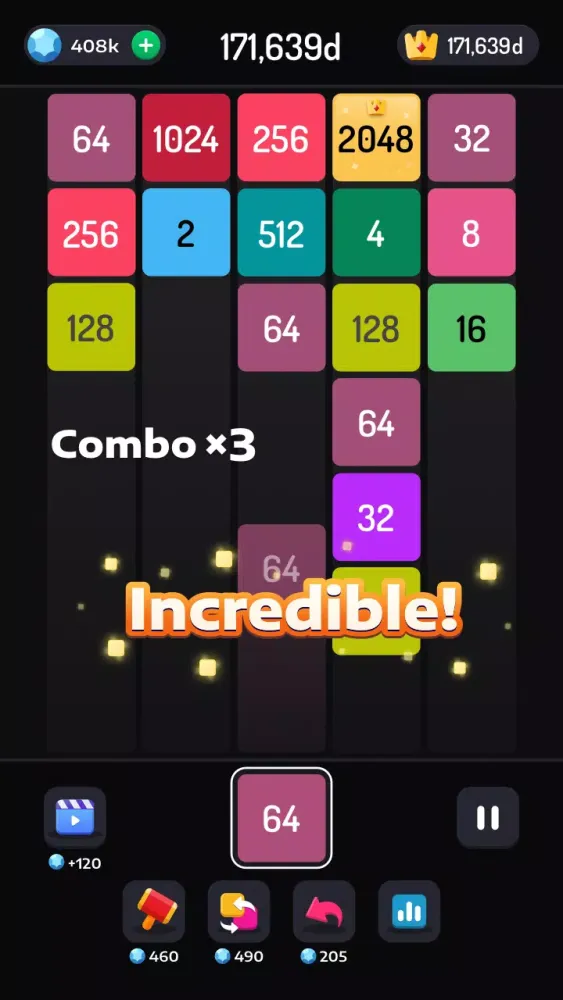 2048 Merge Games - M2 Blocks Ekran Görüntüleri