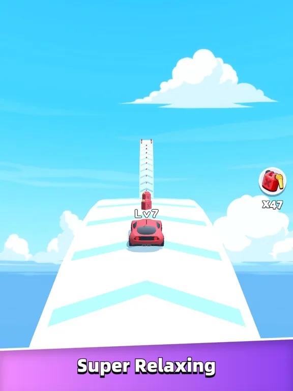 Tangkapan skrin Merge Car Run - Evolution Race iPad 