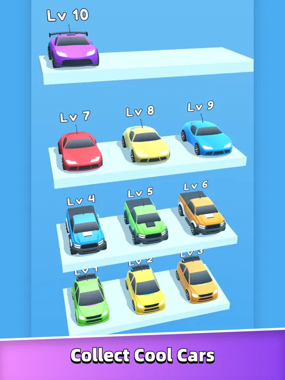 Tangkapan skrin Merge Car Run - Evolution Race iPad 
