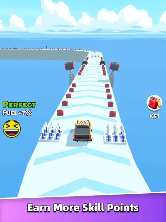 Tangkapan skrin Merge Car Run - Evolution Race iPad 