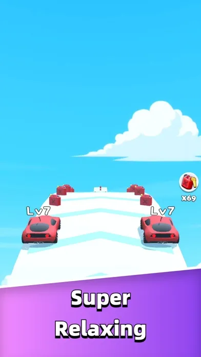 Tangkapan skrin Merge Car Run - Evolution Race