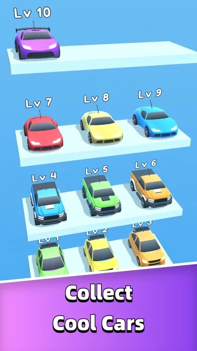 Tangkapan skrin Merge Car Run - Evolution Race