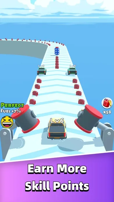 Tangkapan skrin Merge Car Run - Evolution Race