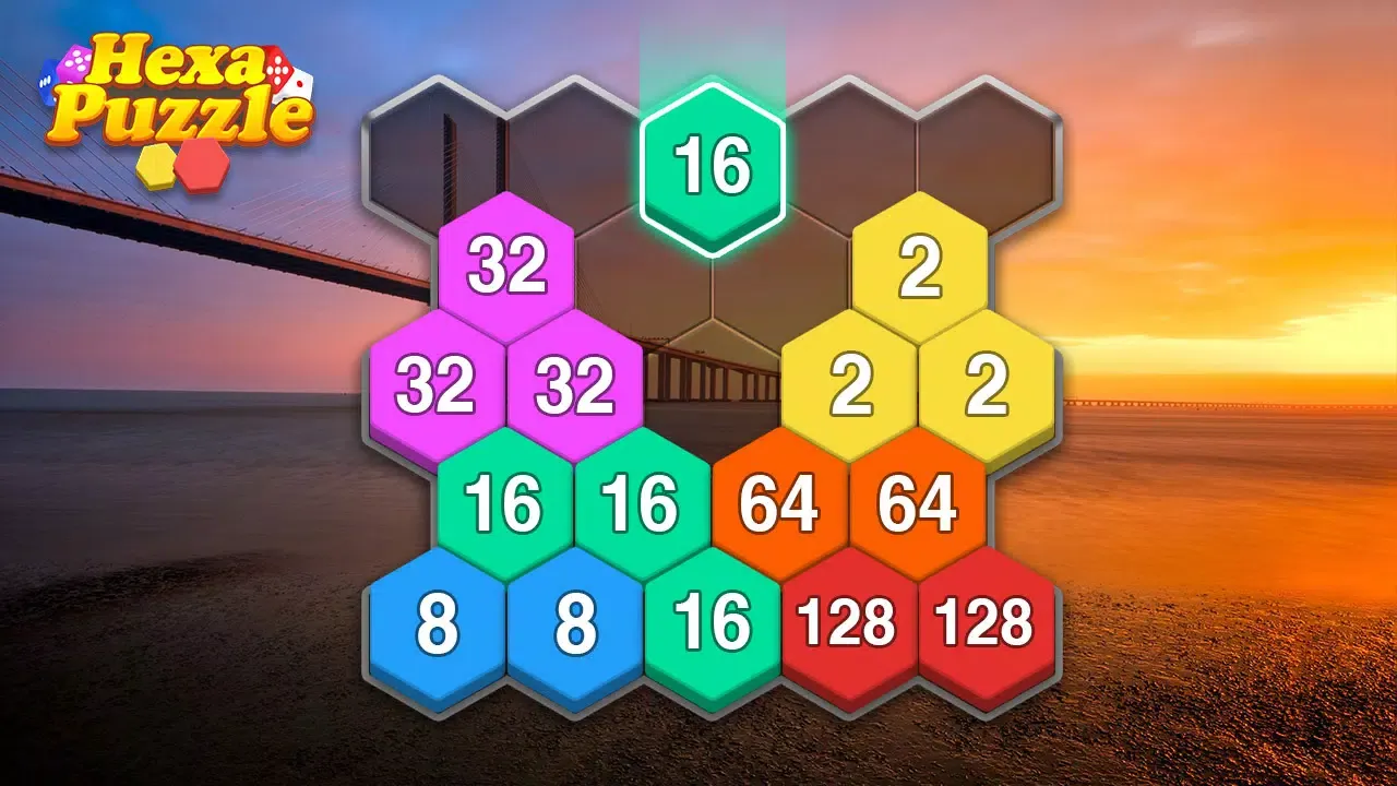 Merge Block - 2048 Hexa puzzle 스크린샷