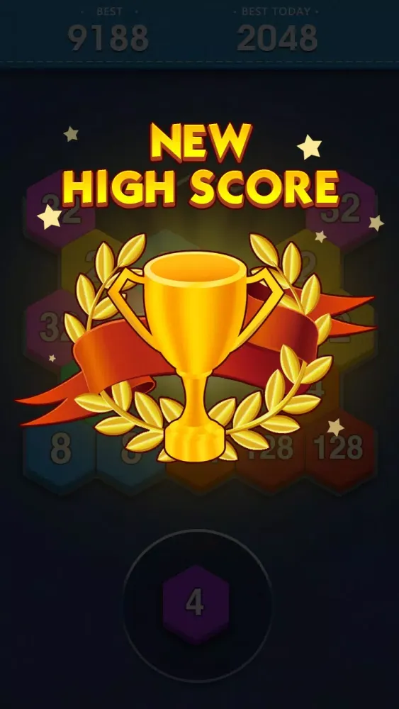 Merge Block - 2048 Hexa puzzle 스크린샷