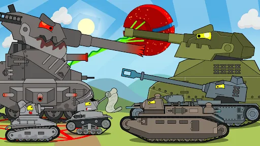 Screenshot di Merge Tanks: Idle Merge Arena