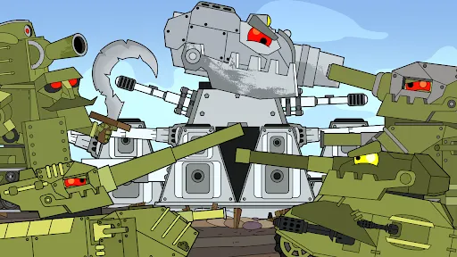 Screenshot di Merge Tanks: Idle Merge Arena