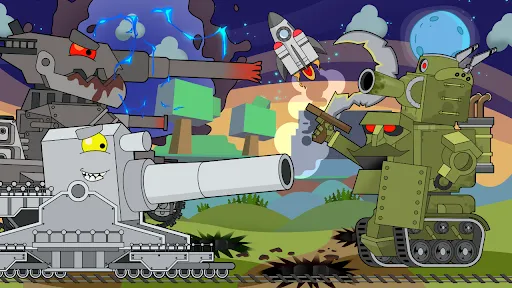 Screenshot di Merge Tanks: Idle Merge Arena