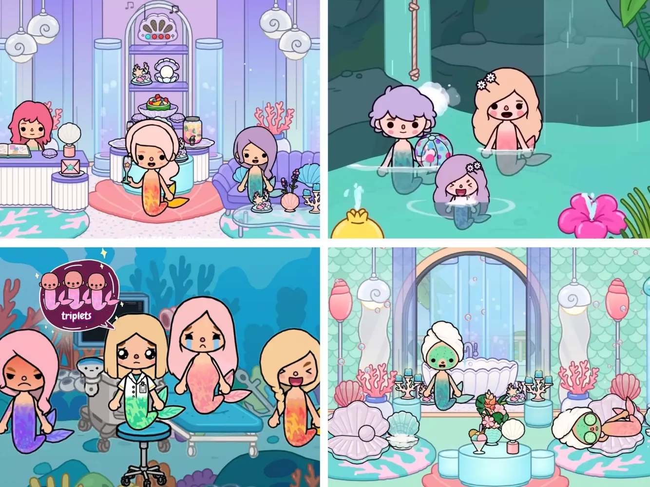 Скриншоты Mermaid Games: Princess Salon