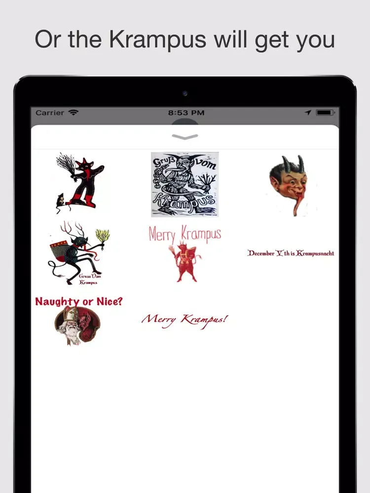Merry-Krampus iPad  Ekran Görüntüleri