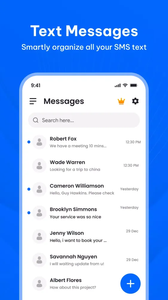 Zrzuty ekranu Messages: SMS & Text Messaging