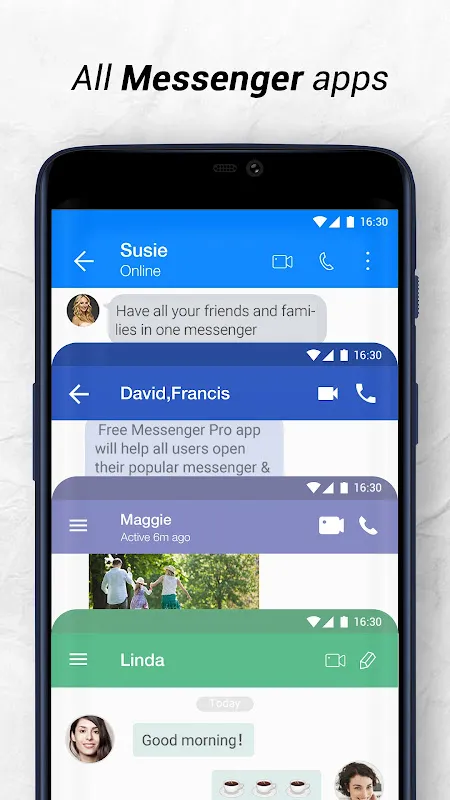 Tangkapan layar Messenger Pro