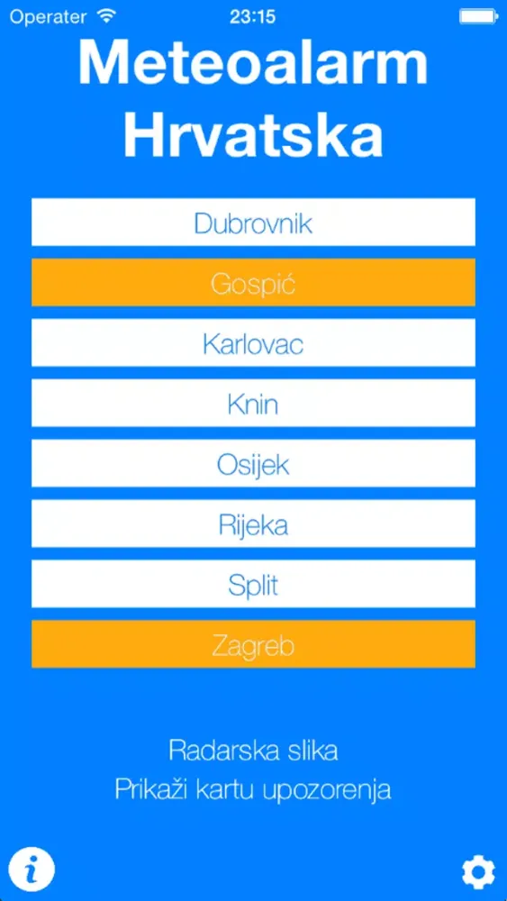 Meteoalarm Hrvatska स्क्रीनशॉट