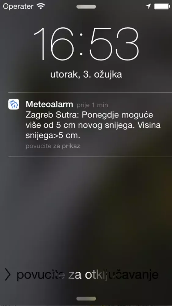 Meteoalarm Hrvatska स्क्रीनशॉट