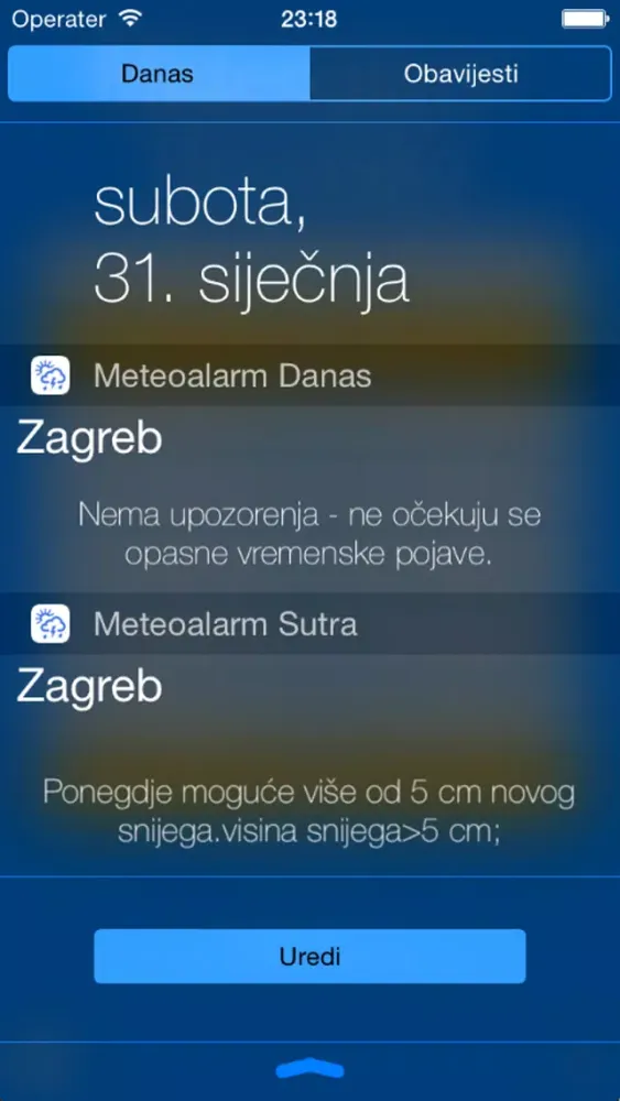 Meteoalarm Hrvatska स्क्रीनशॉट