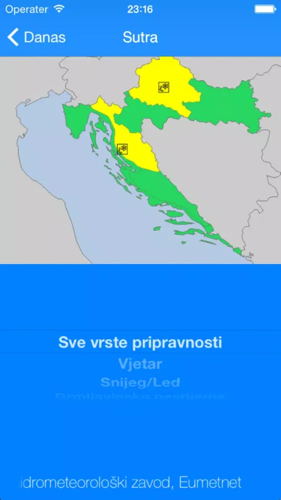 Meteoalarm Hrvatska स्क्रीनशॉट