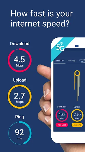 Meteor Speed Test 4G, 5G, WiFi Screenshots