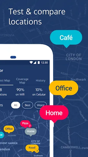 Meteor Speed Test 4G, 5G, WiFi Screenshots
