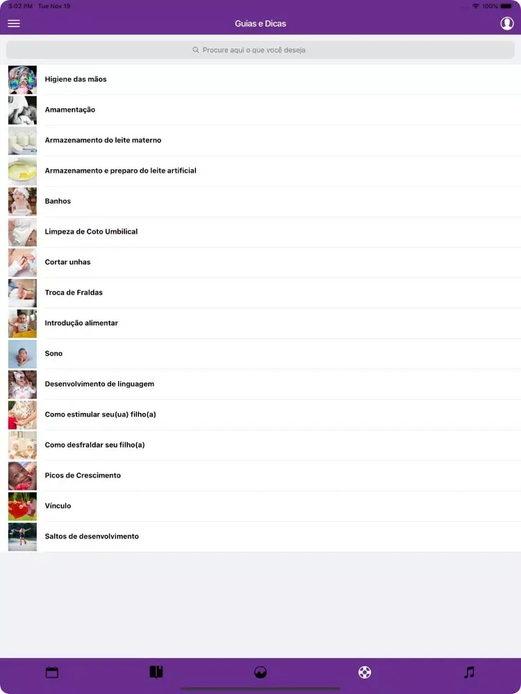 Captures d'écran de Meu Ninho - App para mamães. iPad 