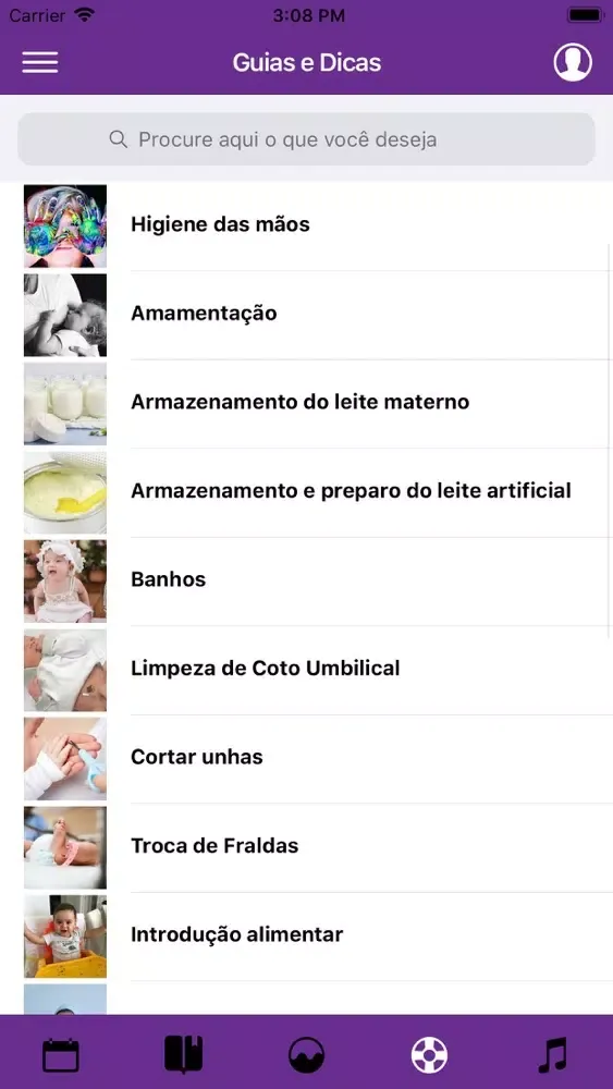 Captures d'écran de Meu Ninho - App para mamães.