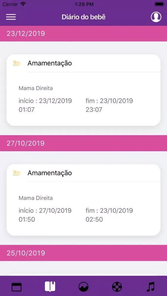 Captures d'écran de Meu Ninho - App para mamães.