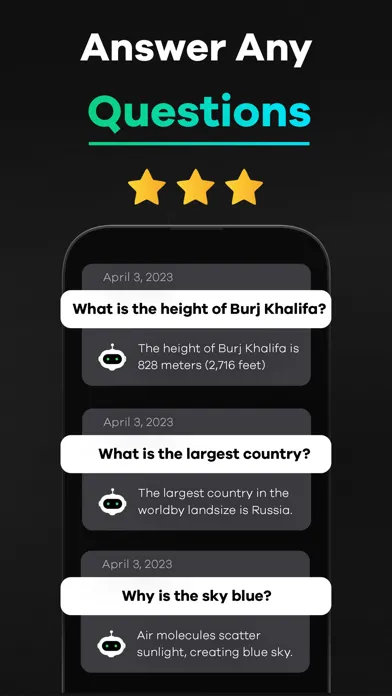 Captures d'écran de AI Chat Ask Chatbot Anything