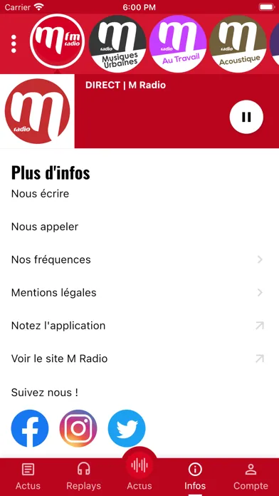M Radio Screenshots