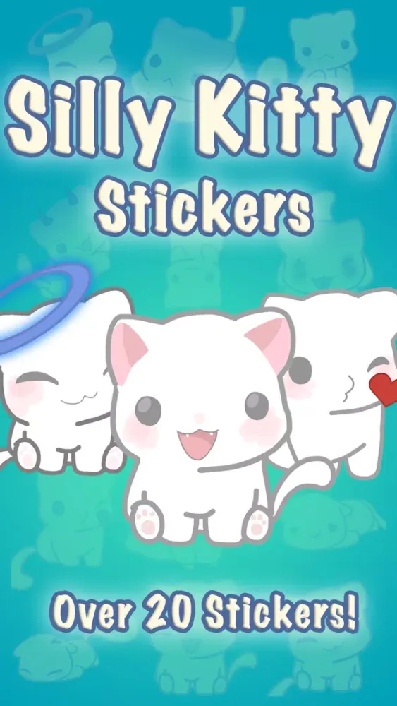 Silly Kitty Stickers स्क्रीनशॉट