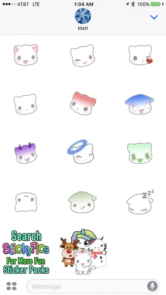 Silly Kitty Stickers स्क्रीनशॉट