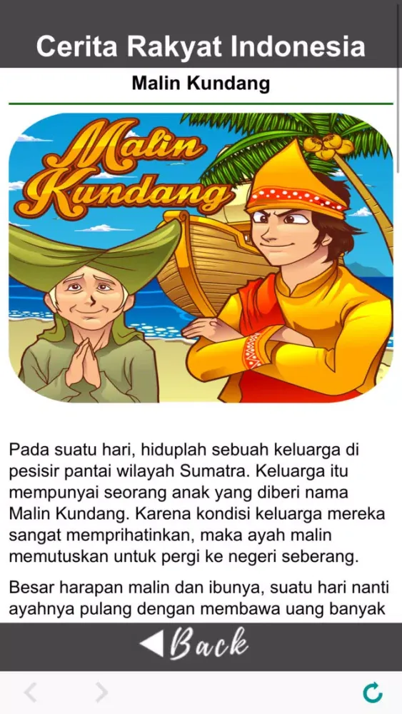 Ảnh chụp màn hình của Cerita Rakyat Indonesia