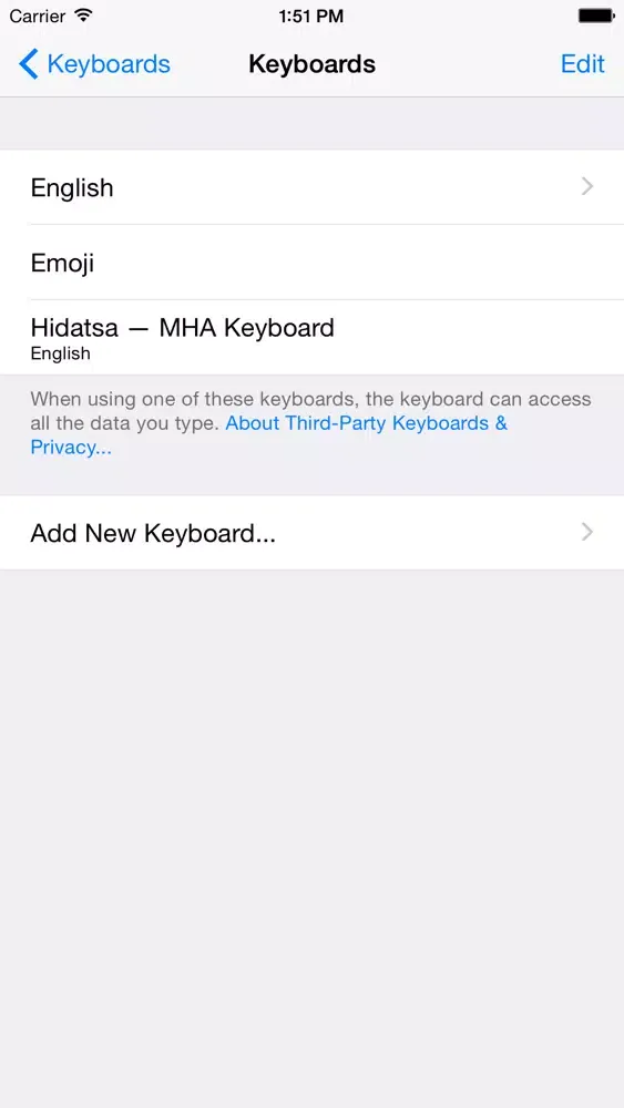 Hidatsa Keyboard - Mobile应用截图