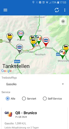 Tangkapan skrin Südtirol - Verkehr