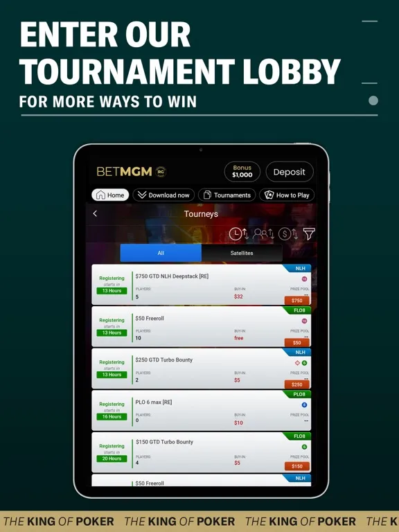BetMGM Poker | Michigan Casino iPad 應用截圖